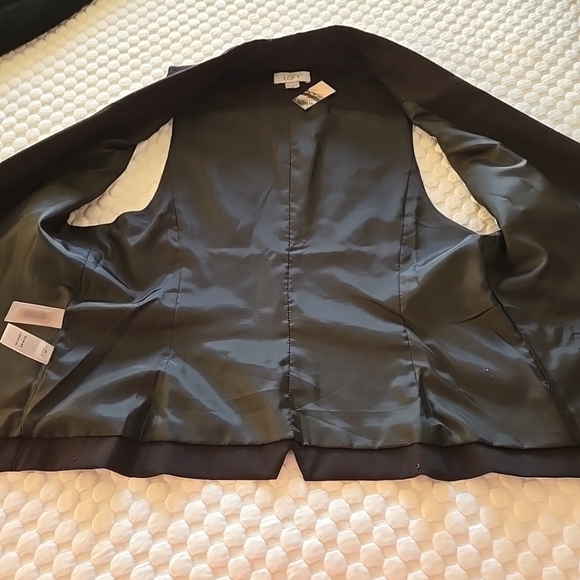 LOFT Black Classic Professional Vest One Button Princess Cut - Picture 11 of 16